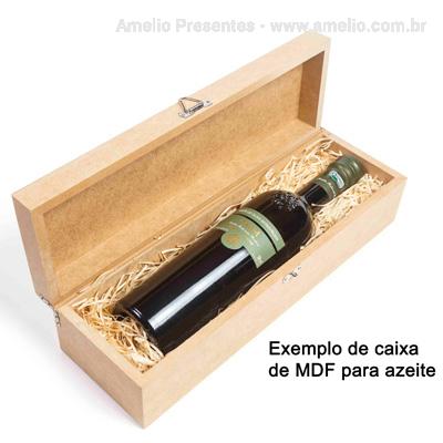 Azeite Fasano 250ml na caixa de MDF