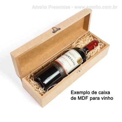 Vinho Francês Premier Merlot na caixa de MDF