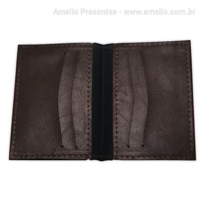 Porta Cartão Couro Sintético