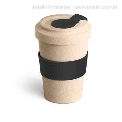 Copo para viagem Bambu e Silicone