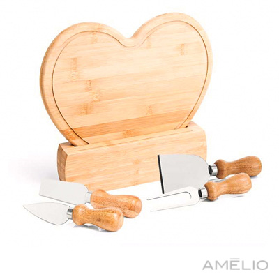Kit Queijo em Bambu - 6 Pçs