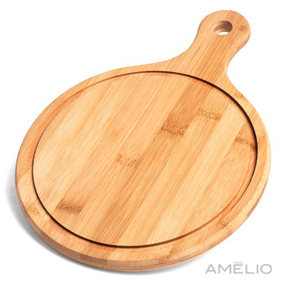 Kit Queijo em Bambu/Inox - 2 Pçs