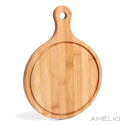 Tábua para Servir em Bambu com Alça