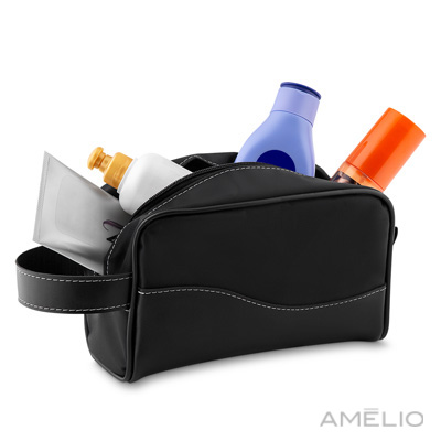Necessaire em couro sintético
