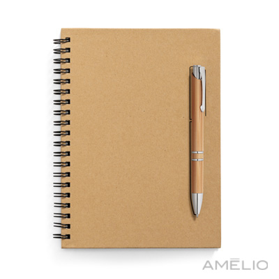 Caderno capa dura com ímã