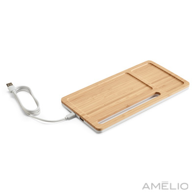 Organizador de mesa com carregador