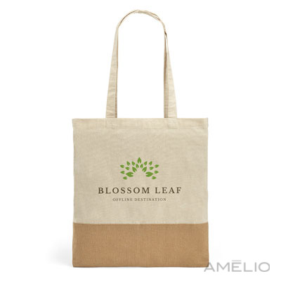 Sacola de Algodão e imitação de Juta