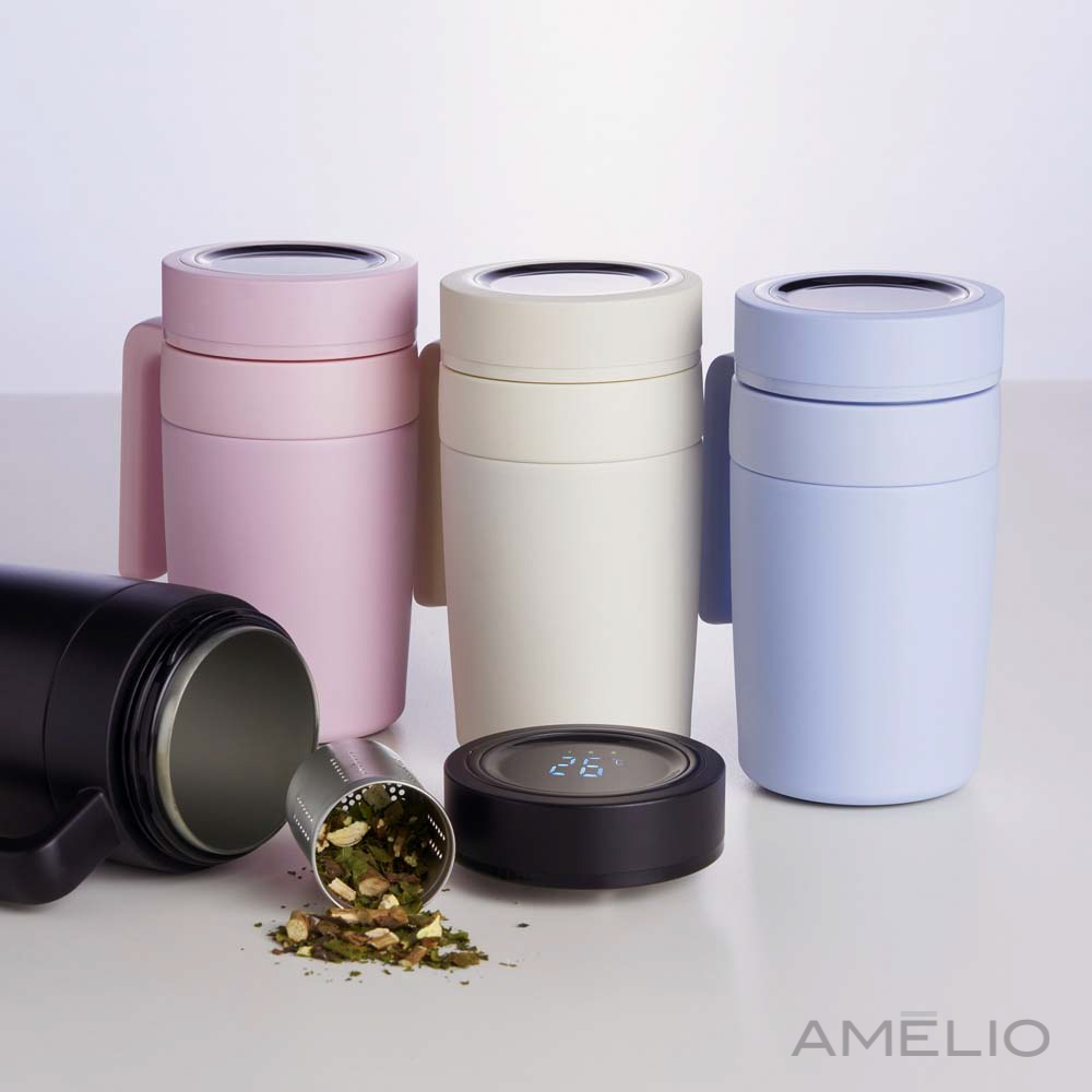 Caneca Térmica Inox 500ml com Display LED