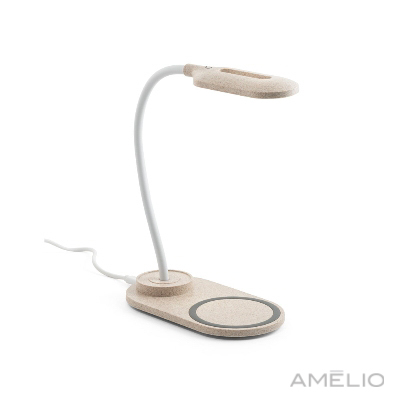 Luminária de mesa com carregador wireless