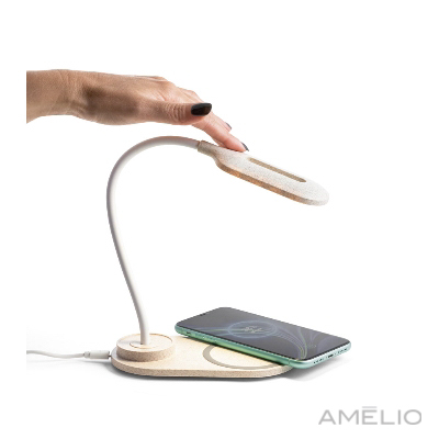 Luminária de mesa com carregador wireless