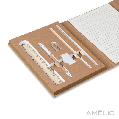 Pasta com bloco de anotações