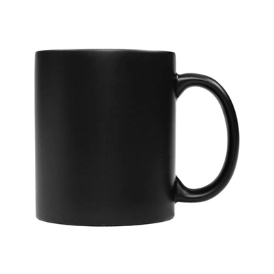 Caneca Mágica Preta Fosca para Sublimação 325ml