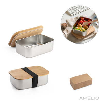Marmita em aço inox e bambu