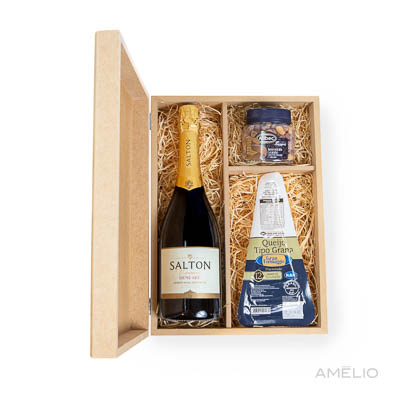 Kit espumante com Queijo Grana Gran