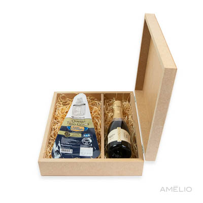 Kit Mini espumante com queijo Grana Gran