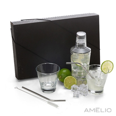 Kit Drinks com Coqueteleira - 6 Pçs