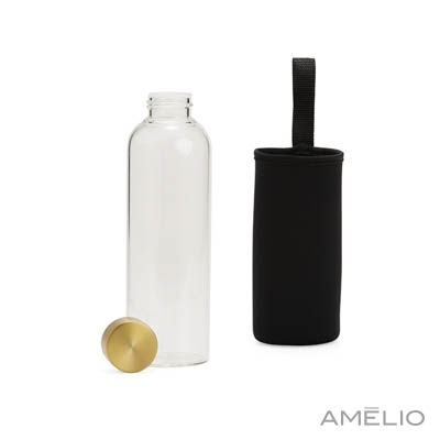 Garrafa de Vidro 650ml com capa