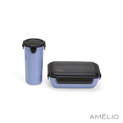 Kit Copo e Marmita Fibra de Bambu