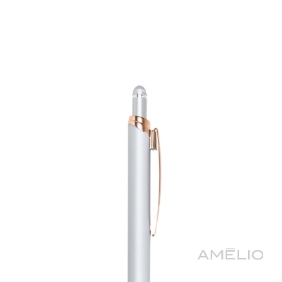 Caneta Metal com grips de borracha