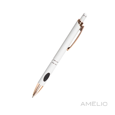 Caneta Metal com grips de borracha