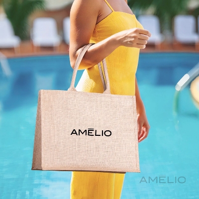 Sacola em Juta (34x43x16,5cm)