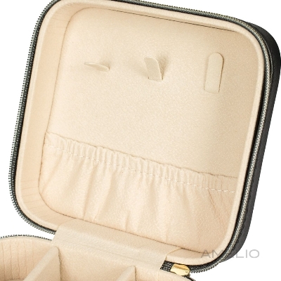 Porta-joias em couro sintético