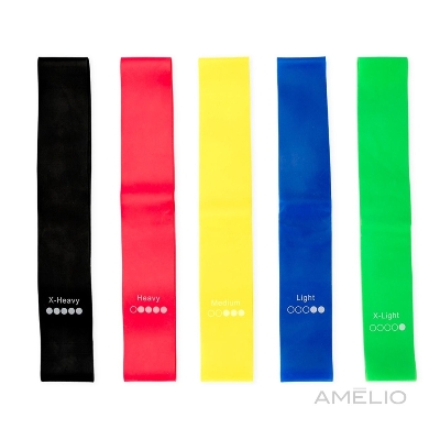 Kit faixas de Yoga - 5 pçs