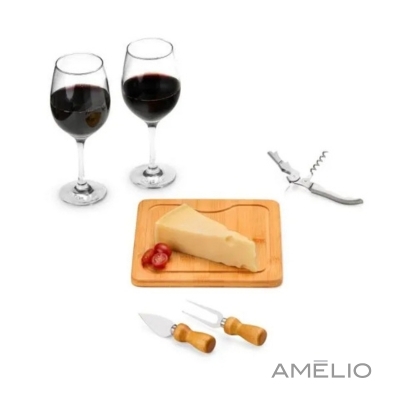 Kit Para Queijo E Vinho - 6 Pçs