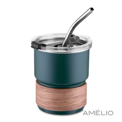 Copo em inox com canudo