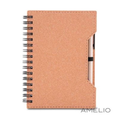 Caderno Capa em Papelão Reciclado c/ Caneta