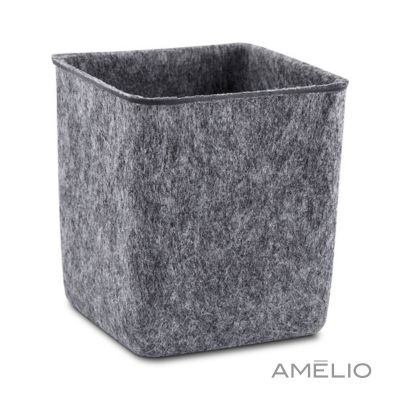 Porta objetos/smartphone em feltro e bambu