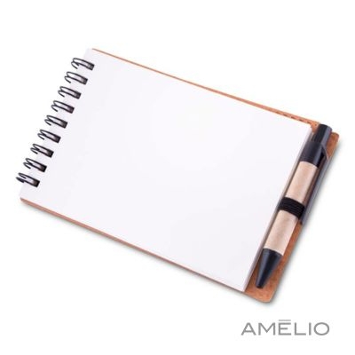 Mini Caderno de anotações com caneta